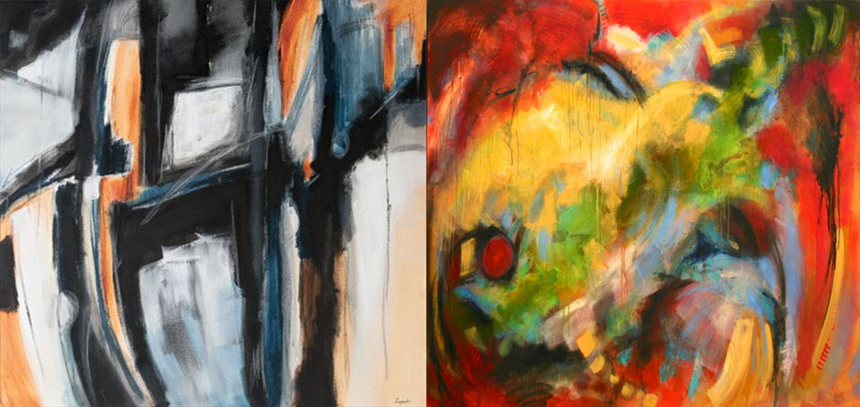 Vibrant painting by Debbie Lynch